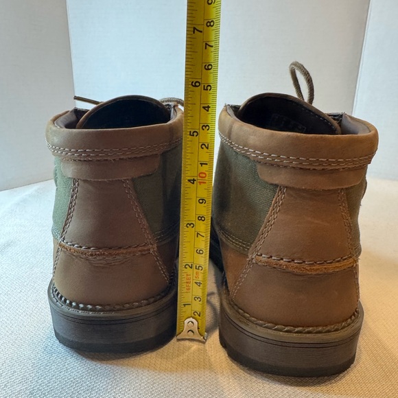 Clarks Maplewalk Moc Brown Green Leather Lace Up Waterproof Ankle Boots Mens 8M